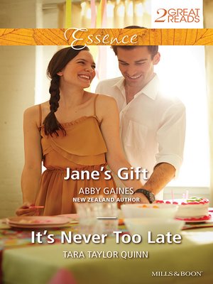 cover image of Jane's Gift/It's Never Too Late